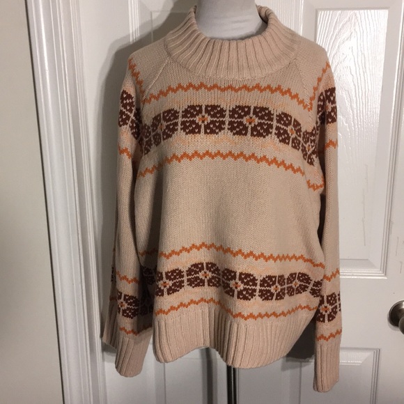 Madewell Sweaters - NWT Madewell Overbrook Fair Isle Mockneck Sweater
